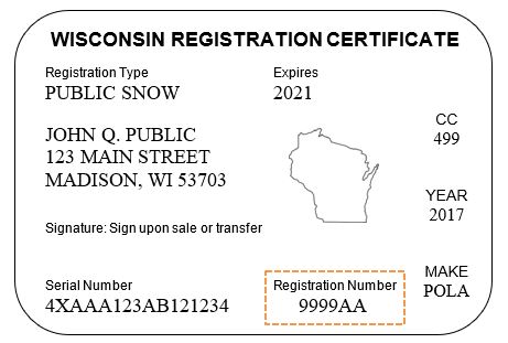 snowmobile registration wi close wisconsin card